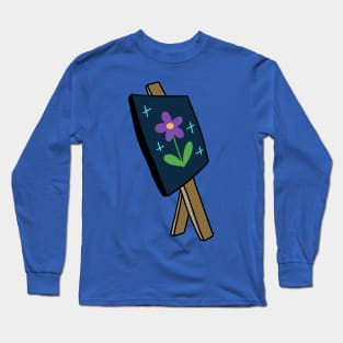 Easel with Painting Long Sleeve T-Shirt